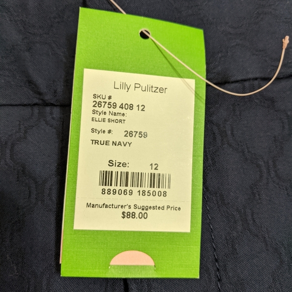 NWT! Lilly Pulitzer Ellie Shorts In True Navy Size 12 - Picture 4 of 14